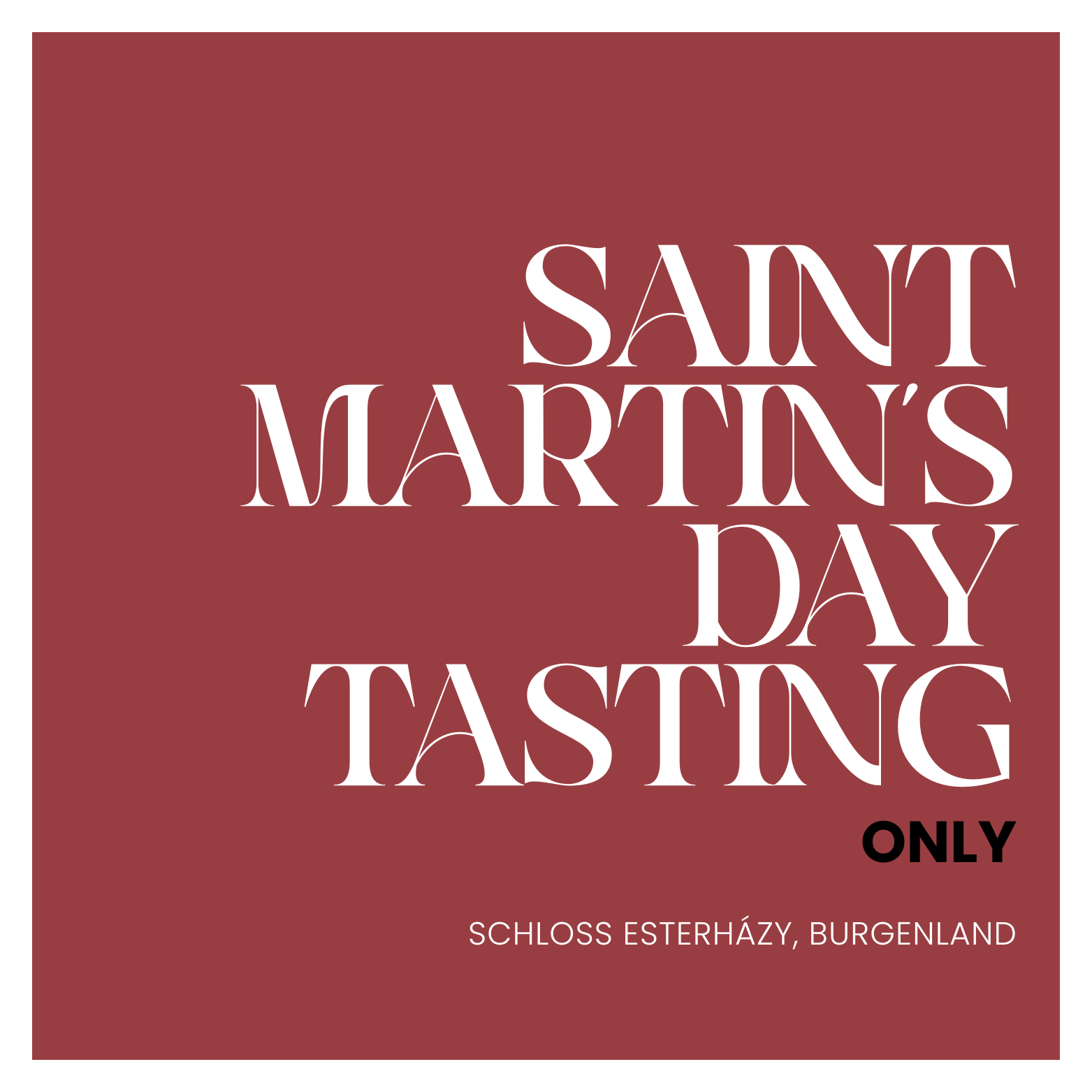 Saint Martin's Day Tasting 2025